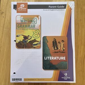 BJU Press Homeschool Curriculum Writing Grammar Literature Parent Guide English8